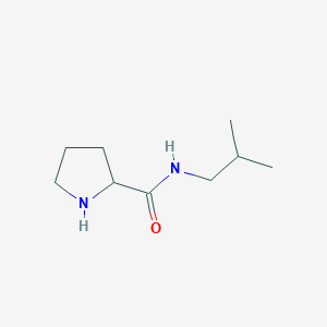 molecular formula C9H18N2O B12113613 N-Isobutylpyrrolidine-2-carboxamide 