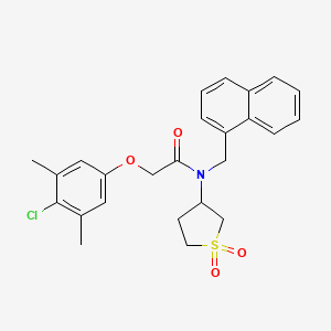 2-(4-chloro-3,5-dimethylphenoxy)-N-(1,1-dioxidotetrahydrothiophen-3-yl)-N-(naphthalen-1-ylmethyl)acetamide