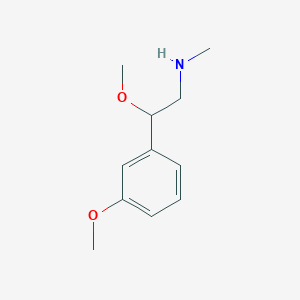 molecular formula C11H17NO2 B12113681 Benzeneethanamine, beta,3-dimethoxy-N-methyl- CAS No. 23582-61-8