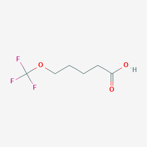 molecular formula C6H9F3O3 B12113691 5-(Trifluoromethoxy)pentanoic acid 