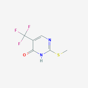 molecular formula C6H5F3N2OS B12113721 2-(Methylthio)-5-(trifluoroMethyl)pyriMidin-4(3H)-one 