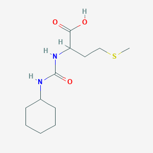 2-[(Cyclohexylamino)carbonylamino]-4-methylthiobutanoic acid