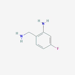 molecular formula C7H9FN2 B12113729 2-(Aminomethyl)-5-fluoroaniline CAS No. 733736-89-5