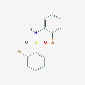 molecular formula C12H9Br2NO2S B12113739 2-bromo-N-(2-bromophenyl)benzenesulfonamide 