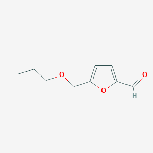 molecular formula C9H12O3 B12113783 5-(Propoxymethyl)furan-2-carbaldehyde CAS No. 1917-66-4