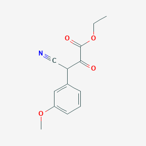 Benzenepropanoic acid, beta-cyano-3-methoxy-alpha-oxo-, ethyl ester