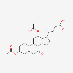 molecular formula C29H44O7 B12113824 3alpha,12alpha-Diacetoxy-7-oxo-5beta-cholan-24-oic acid methyl ester 