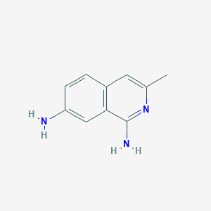 molecular formula C10H11N3 B12113885 3-Methylisoquinoline-1,7-diamine 