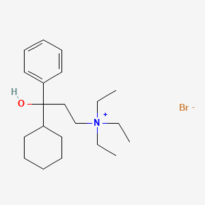 molecular formula C21H36BrNO B1211392 Tridihexethyl bromide 
