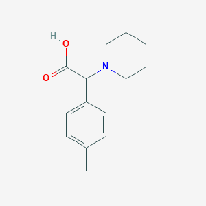 molecular formula C14H19NO2 B12114012 2-(Piperidin-1-yl)-2-(p-tolyl)acetic acid 