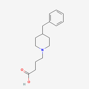 molecular formula C16H23NO2 B12114060 4-(4-Benzylpiperidin-1-yl)butanoic acid 