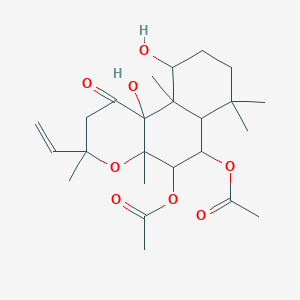 (5-acetyloxy-3-ethenyl-10,10b-dihydroxy-3,4a,7,7,10a-pentamethyl-1-oxo-5,6,6a,8,9,10-hexahydro-2H-benzo[f]chromen-6-yl) acetate