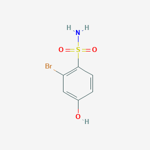 molecular formula C6H6BrNO3S B12114170 2-Bromo-4-hydroxybenzenesulfonamide 