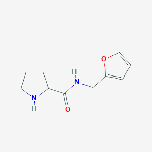 molecular formula C10H14N2O2 B12114188 N-(Furan-2-ylmethyl)pyrrolidine-2-carboxamide 