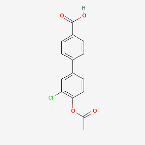 4'-Acetoxy-3'-chloro-biphenyl-4-carboxylic acid