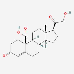 molecular formula C21H28O5 B1211421 19-Oic-deoxycorticosterone CAS No. 81309-33-3
