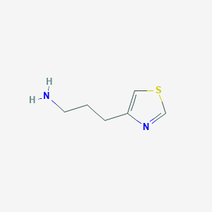 molecular formula C6H10N2S B12114233 3-(Thiazol-4-yl)propan-1-amine 