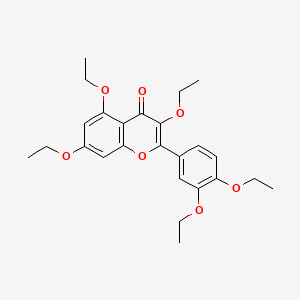 molecular formula C25H30O7 B1211425 Penta-O-ethylquercetin CAS No. 82547-07-7