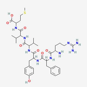 molecular formula C39H59N9O8S B12114266 H-Arg-phe-tyr-val-val-met-oh 