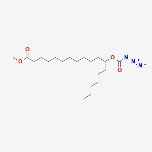 B1211427 Octadecanoic acid, 12-((azidocarbonyl)oxy)-, methyl ester CAS No. 84979-89-5
