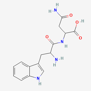 molecular formula C15H18N4O4 B12114274 Tryptophylasparagine 