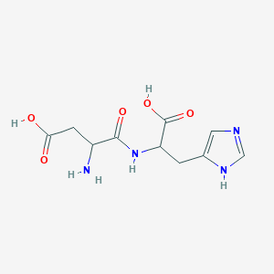 molecular formula C10H14N4O5 B12114289 Aspartyl-Histidine 