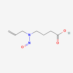 molecular formula C7H12N2O3 B1211429 3-Carboxypropyl-(2-propenyl)nitrosamine CAS No. 86261-23-6