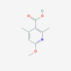 molecular formula C9H11NO3 B12114327 3-Pyridinecarboxylic acid, 6-methoxy-2,4-dimethyl- CAS No. 630082-82-5