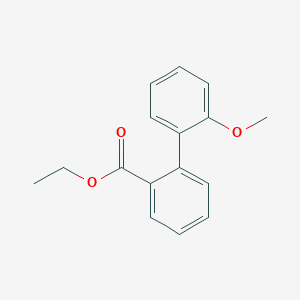 molecular formula C16H16O3 B12114331 Ethyl 2-(2-methoxyphenyl)benzoate CAS No. 773139-83-6