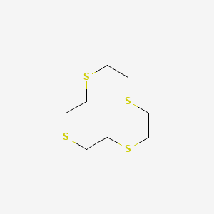 molecular formula C8H16S4 B1211434 1,4,7,10-Tetrathiacyclododecane CAS No. 25423-56-7