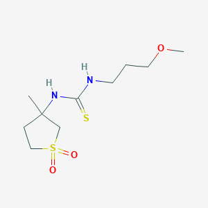 3-(3-Methoxypropyl)-1-(3-methyl-1,1-dioxo-1lambda6-thiolan-3-yl)thiourea