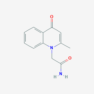 molecular formula C12H12N2O2 B12114446 2-(2-methyl-4-oxoquinolin-1(4H)-yl)acetamide 