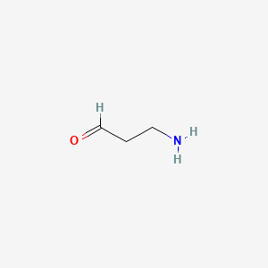 molecular formula C3H7NO B1211446 3-氨基丙醛 CAS No. 352-92-1
