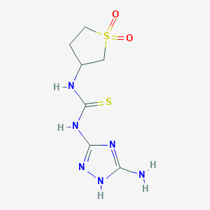 1-(5-amino-4H-1,2,4-triazol-3-yl)-3-(1,1-dioxidotetrahydrothiophen-3-yl)thiourea