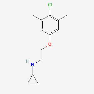 molecular formula C13H18ClNO B12114494 Cyclopropanamine, N-[2-(4-chloro-3,5-dimethylphenoxy)ethyl]- CAS No. 7053-92-1