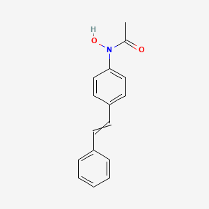 molecular formula C16H15NO2 B1211451 N-Hydroxy-4-acetylaminostilbene 