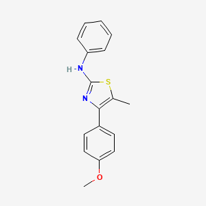 4-(4-methoxyphenyl)-5-methyl-N-phenyl-1,3-thiazol-2-amine