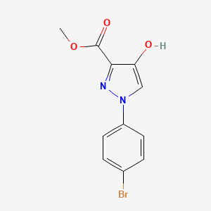 molecular formula C11H9BrN2O3 B12114548 methyl 1-(4-bromophenyl)-4-hydroxy-1H-pyrazole-3-carboxylate 