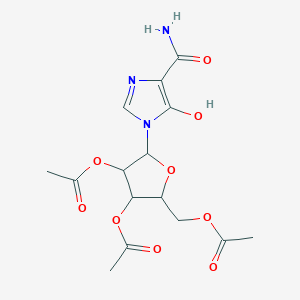 [3,4-Diacetyloxy-5-(4-carbamoyl-5-hydroxyimidazol-1-yl)oxolan-2-yl]methyl acetate