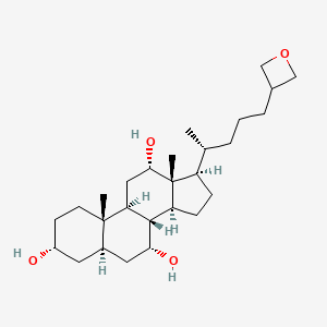 molecular formula C27H46O4 B1211469 Anhydrocyprinol CAS No. 3692-27-1