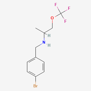 (4-Bromo-benzyl)-(1-methyl-2-trifluoromethoxyethyl)-amine