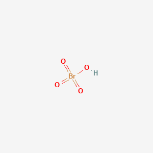 molecular formula HBrO4<br>BrHO4 B1211475 Perbromic acid CAS No. 19445-25-1
