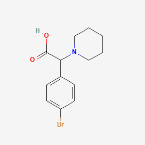 2-(4-Bromophenyl)-2-(piperidin-1-yl)acetic acid