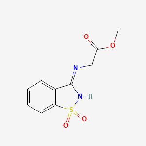 Methyl 2-[(1,1-dioxo-1,2-benzothiazol-3-yl)amino]acetate