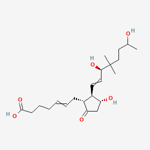7-[(1R,2R,3R)-2-[(3R)-3,7-dihydroxy-4,4-dimethyloct-1-enyl]-3-hydroxy-5-oxocyclopentyl]hept-5-enoic acid