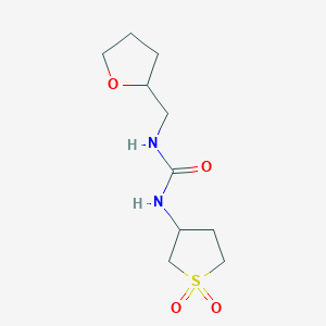 molecular formula C10H18N2O4S B12114781 1-(1,1-Dioxo-1lambda6-thiolan-3-yl)-3-[(oxolan-2-yl)methyl]urea 