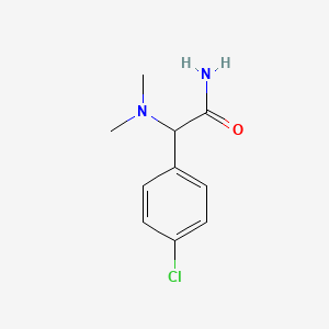 molecular formula C10H13ClN2O B12114826 2-(4-Chlorophenyl)-2-(dimethylamino)acetamide CAS No. 6327-70-4