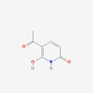 molecular formula C7H7NO3 B12114838 2(1H)-Pyridinone, 3-acetyl-6-hydroxy- CAS No. 68999-74-6