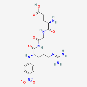 molecular formula C19H28N8O7 B1211488 谷氨酰-甘氨酰-精氨酸-4-硝基苯胺 CAS No. 67615-71-8