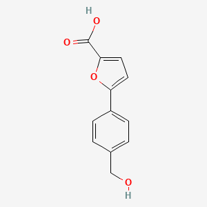 molecular formula C12H10O4 B12114896 5-(4-(Hydroxymethyl)phenyl)furan-2-carboxylic acid 